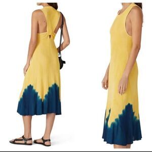 Proenza Schouler Tie Dye Knotted Back Maxi Dress